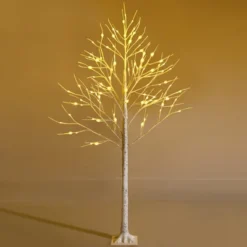 Costway 2ft/ 4ft/ 5ft/ 6ft Pre-lit White Twig Birch Tree For Christmas Holiday W/ LED Lights -Northlight Decor Sale GUEST 8d7b0e0e ef13 46d9 856b 141832c77bb8