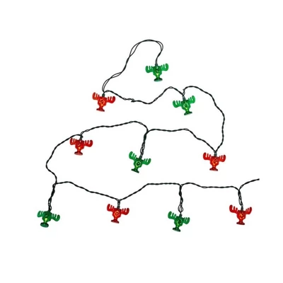 Kurt Adler Indoor/Outdoor Novelty Light Set, National Lampoon Christmas Vacation Wally World Moose Mugs, Red And Green, 10 Lights, 11.5ft 3 Kurt Adler Indoor/Outdoor Novelty Light Set, National Lampoon Christmas Vacation Wally World Moose Mugs, Red And Green, 10 Lights, 11.5ft
