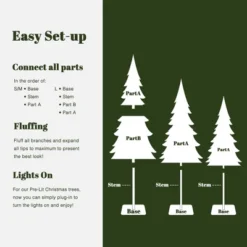LuxenHome 3-Piece Pre-Lit Snowy Branches Artificial Christmas Tree Set With Metal Base Green 20 LuxenHome 3-Piece Pre-Lit Snowy Branches Artificial Christmas Tree Set With Metal Base Green -Northlight Decor Sale GUEST 8fa53c47 877d 4eef 9e54 a911eb9775b5