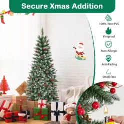Costway 5 FT Pre-Lit Artificial Christmas Tree With 408 Snowy Branch Tips 250 LED Lights -Northlight Decor Sale GUEST 8fd1dbe6 ae8d 4099 a273 389d90c88ef7