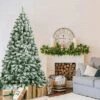 Costway 6FT Snow Flocked Artificial Christmas Tree Hinged W/928 Tips And Foldable Base -Northlight Decor Sale GUEST 91a7f813 c215 46c9 96c2 acfc582a41aa