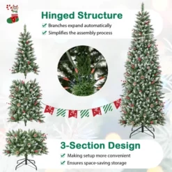 Costway 7 FT Pre-Lit Artificial Christmas Tree With 818 Snowy Branch Tips 350 LED Lights 16 Costway 7 FT Pre-Lit Artificial Christmas Tree With 818 Snowy Branch Tips 350 LED Lights -Northlight Decor Sale GUEST 91ba917f 26d6 4a7b 981e 1ba1835f4b90