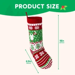 Joyfy 3 Pack Knit Christmas Stockings, Red & Green Large Rustic Cable Knit Xmas Stocking For Christmas Holiday Decoration -Northlight Decor Sale GUEST 921abc20 21b2 41c3 b17d 126492b6203b
