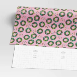 30” 20 Sq Ft Christmas Roll Wrap Happy Holidays And Wreaths On Pink - Wondershop™ 5 30” 20 Sq Ft Christmas Roll Wrap Happy Holidays And Wreaths On Pink - Wondershop™ -Northlight Decor Sale GUEST 9337253a 64b5 4eb4 8886 61d32306ba1e