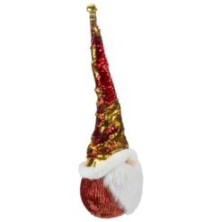Northlight Santa Gnome Head With Sequined Jingle Bell Hat Christmas Decoration - 20" - Gold And Red -Northlight Decor Sale GUEST 94741178 7011 4f82 8502 7bb62bc12742
