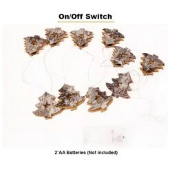 Perfect Holiday 10 LED Battery Operated String Light With Wooden Christmas Tree - Warm White -Northlight Decor Sale GUEST 958ecc58 48fd 4c81 b7c9 62506c636749