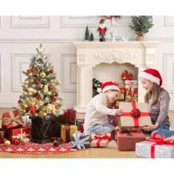 3 Ft Prelit Artificial Christmas Tree, Potted Fake Snow Flocked Christmas Tree With 78 LED Lights, Small Tabletop Battery-Powered Lighted Xmas Tree -Northlight Decor Sale GUEST 965924c4 a9d3 4265 8df7 cc37f55cbcc3