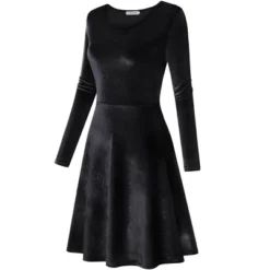 Coolmee Women's Velvet Cocktail Dress Winter Christmas Holiday Dress Long Sleeves Party Formal Dress -Northlight Decor Sale GUEST 9843d24e aa1f 4118 b184 7a7c2e8dd334