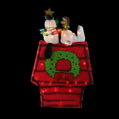 Northlight Lighted Snoopy On Dog House Outdoor Christmas Decoration - 18" - Clear Lights 3 Northlight Lighted Snoopy On Dog House Outdoor Christmas Decoration - 18" - Clear Lights