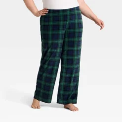 Women's Plaid Microfleece Holiday Matching Family Pajama Pants - Wondershop™ Navy Blue -Northlight Decor Sale GUEST a18ef71e b62a 402b a895 85b92b031dd6
