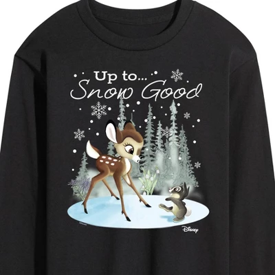 Men's - Disney - Christmas - Up To Snow Good Long Sleeve Graphic T-Shirt 3 Men's - Disney - Christmas - Up To Snow Good Long Sleeve Graphic T-Shirt