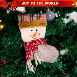 Joyfy 12 Pcs Mini Christmas Stockings, Xmas Santa Snowman Reindeer Burlap Stockings For Christmas Tree Holiday Decoration Present Holders Treat Bags -Northlight Decor Sale GUEST a36272f4 159d 4533 a101 373b8fd22711