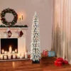 5ft Puleo Pre-Lit Flocked Slim Alpine Artificial Christmas Tree Clear Lights: 70 Incandescent Bulbs, Easy Setup -Northlight Decor Sale GUEST a56cf14f 6028 47ce a585 798f65f1c99e