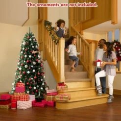 Costway 6ft Pre-lit Hinged Christmas Tree W/ Remote Control & 9 Lighting Modes -Northlight Decor Sale GUEST a62ac7c3 7066 4519 aed1 44327a053f99