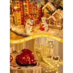 Itopfox Fairy Lights With Remote 200 LED Firefly String Lights For Bedroom Home Wall Ceiling Christmas Tree Wreath Craft Wedding Party Indoor Outdoor -Northlight Decor Sale GUEST a63a878b 3ef5 4e15 9968 da7a25dbf681