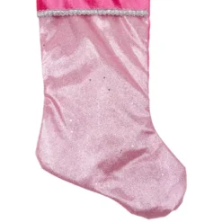 Northlight 21" Pink And Silver Glittered Princess Christmas Stocking With Cuff -Northlight Decor Sale GUEST a75c2d30 e55a 4642 a7c9 0c0fdbbba3f6