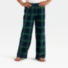 Kids' Plaid Microfleece Holiday Matching Family Pajama Pants - Wondershop™ Navy Blue -Northlight Decor Sale GUEST a7f7dfea 2910 4ca7 909e 78eccf55c79a