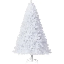 7.5FT White Pre-Lit Christmas Tree, Artificial Christmas Tree With 2 Color Lights And Foldable Metal Base, Holiday Decoration For Indoor Outdoor -Northlight Decor Sale GUEST a83a2e20 fe86 4a13 8c35 ead94c604c88