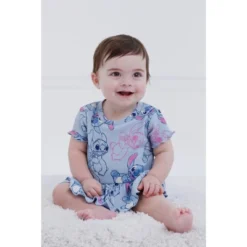 Disney Ribbed Peplum T-Shirt And Bike Shorts Outfit Set