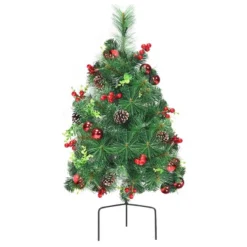Costway Set Of 2 Pre-lit Christmas Trees 24in Battery Powered Pathway Outdoor Decoration -Northlight Decor Sale GUEST ab82d821 86a7 4290 9584 70409e80c641