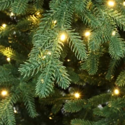 LuxenHome 6Ft Pre-Lit Artificial Fir Christmas Tree, Green Branches With Warm Lights & Metal Stand -Northlight Decor Sale GUEST abec2101 1ed2 463a be8b 7a213d06b28b