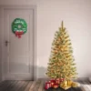 National Tree Company First Traditions Pre-Lit Arcadia Cashmere Pine Hinged Artificial Christmas Tree Clear Lights