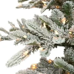 7.5ft Pre-lit Artificial Christmas Tree Flocked Full Alaskan Fir -Northlight Decor Sale GUEST b0370f08 86af 46d2 9671 478be4537704