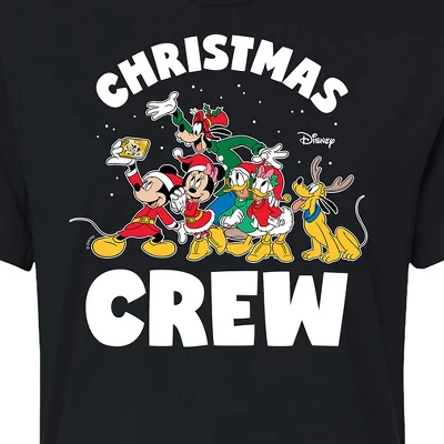 Women's - Disney - Christmas Crew Cropped Graphic T-Shirt 3 Women's - Disney - Christmas Crew Cropped Graphic T-Shirt