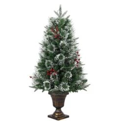 3ft Pre-Lit Snow Flocked Artificial Christmas Tree With 70 LED Lights, Battery Timer, Potted Base -Northlight Decor Sale GUEST b2c673c8 485e 458f 8b5a 5bf91f5227d8
