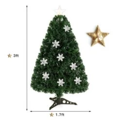 Costway 3FT Pre-Lit Fiber Optic Christmas Tree Multicolor Lights -Northlight Decor Sale GUEST b41eaf91 6c26 4422 9102 33bafe996305
