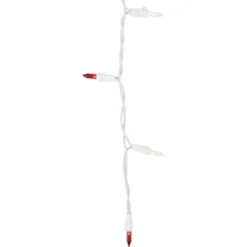 Northlight Mini Icicle Incandescent Christmas Lights - Red And Clear - 5.75' White Wire - 100ct -Northlight Decor Sale GUEST b71d1fde 53b8 462b b395 cf9857d38e2f