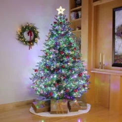 Philips 7.5' Lit Balsam Teardrop Bicolor Multi Function Twinkle Led Lights Autoconnect Foot Pedal With Remote Control -Northlight Decor Sale GUEST b7604477 8dfa 46f4 a0cd e0271cf1a40b