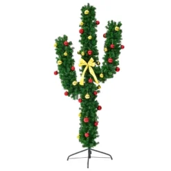 Costway 6Ft Pre-Lit Cactus Christmas Tree LED Lights Ball Ornaments -Northlight Decor Sale GUEST b78dc103 f97a 4654 a26f c6c52e3796a4