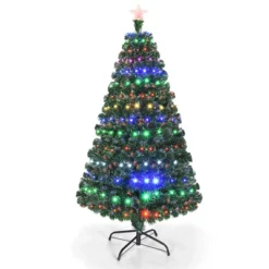 Costway 5'/6'/7'Pre-Lit Fiber Optic Christmas Tree Multicolor Lights -Northlight Decor Sale GUEST b89f217e fd01 419c b06d 9e2324099c4b
