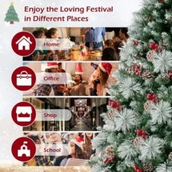 Costway 6 FT Pre-Lit Artificial Christmas Tree Hinged With Pine Needles 350 LED Lights -Northlight Decor Sale GUEST b962b891 5e22 438a b39a 9538ec67ecc0