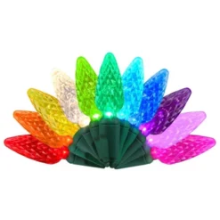 Celebrations Platinum LED C6 Multicolored 50 Ct String Christmas Lights 25 Ft.