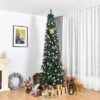 Costway 9FT Pencil Christmas Tree Slim Xmas Tree For Indoor Outdoor Decoration Green -Northlight Decor Sale GUEST bb34ffd0 2870 4273 b917 08b1877a81cc