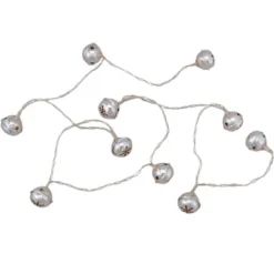 Northlight 10-Count LED Silver Christmas Bells Fairy Lights 5.5ft Clear Wire -Northlight Decor Sale GUEST bd440a9d 0145 442b 8a93 8f48f40cb955