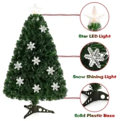 Costway 3FT Pre-Lit Fiber Optic Christmas Tree Multicolor Lights -Northlight Decor Sale GUEST bd99ed1a 229a 41ab 94fa a850ef07a384