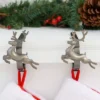 Original MantleClip 2ct Reindeer Pewter Christmas Stocking Holder -Northlight Decor Sale GUEST bdaf9c27 f6fd 4d8a 9aca 2971c9f6f3eb