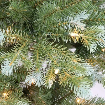 Puleo 6.5' Pre-Lit Colorado Blue Spruce Artificial Christmas Tree White Lights 4 Puleo 6.5' Pre-Lit Colorado Blue Spruce Artificial Christmas Tree White Lights - Image 2