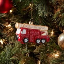Fire Truck Christmas Tree Ornament Red - Wondershop™