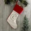 Personalization Mall Holiday Wreath Initial Christmas Stocking, Burgundy -Northlight Decor Sale GUEST c76bcfbe 3750 41b5 96dd 96539d5eaef8