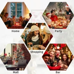 Artificial Christmas Tree, Pre-Lit Pencil Christmas Tree, Dual LED Light, Xmas Tree Holiday Decoration For Home Party -Northlight Decor Sale GUEST c8073b9a efcf 46cb 992c 7b5161e4d9b2 1