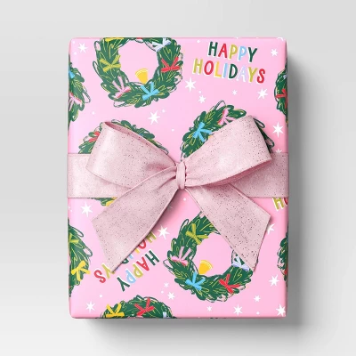 18’ Christmas Premium Ribbon Pink With Glitter - Wondershop™ 3 18’ Christmas Premium Ribbon Pink With Glitter - Wondershop™