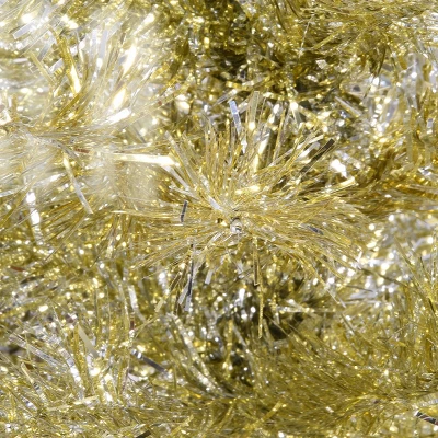 National Tree Company 7' Champagne Tinsel Slim Artificial Christmas Tree 8 National Tree Company 7' Champagne Tinsel Slim Artificial Christmas Tree - Image 6