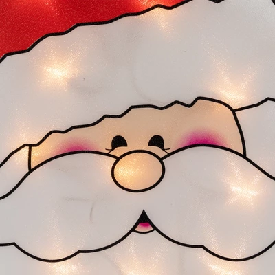 Northlight 12" Lighted Santa Claus Christmas Window Silhouette 5 Northlight 12" Lighted Santa Claus Christmas Window Silhouette - Image 3