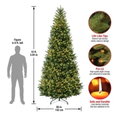 National Tree Company 10' Pre-lit Full Natural Fraser Fir Artificial Christmas Tree With Clear Lights -Northlight Decor Sale GUEST c9fdd1cf d536 403b aaeb 1dd1f4e03125