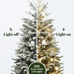 LuxenHome 3-Piece Pre-Lit Snowy Branches Artificial Christmas Tree Set With Metal Base Green 15 LuxenHome 3-Piece Pre-Lit Snowy Branches Artificial Christmas Tree Set With Metal Base Green -Northlight Decor Sale GUEST cad87b54 7cce 4140 95db 18b0850fc8b6