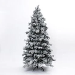 LuxenHome 7.5Ft Snow-Flocked Cedar Christmas Tree Pre-Lit With Teardrop LED Lights & Hinged Branches Green -Northlight Decor Sale GUEST ccf7726d 5983 45df 96b4 cbbe0fb52a37